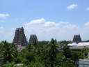 Чидамбарам. Храм Натараджи, танцующего Шивы, фото с крыши отеля Акшая