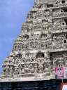 Канчипурам. Храм Камакши Амман, фото фрагмента гопурама